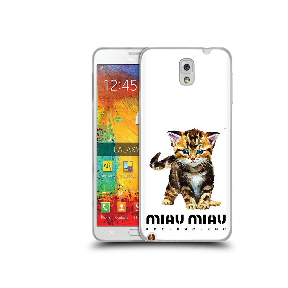 

Чехол MyPads Tocco для Samsung Galaxy Note 3 Бренд miau miau, Прозрачный, Tocco