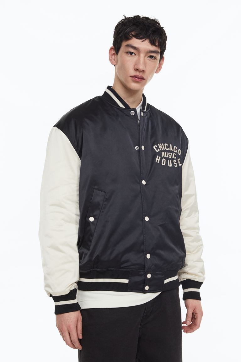 

Бомбер мужской H&M 1131185001 черный XL (доставка из-за рубежа), 1131185001