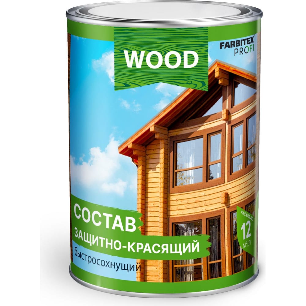 Защитно-красящий состав для древесины FARBITEX (быстросохнущий; дуб; 0.75 л) 4300008475
