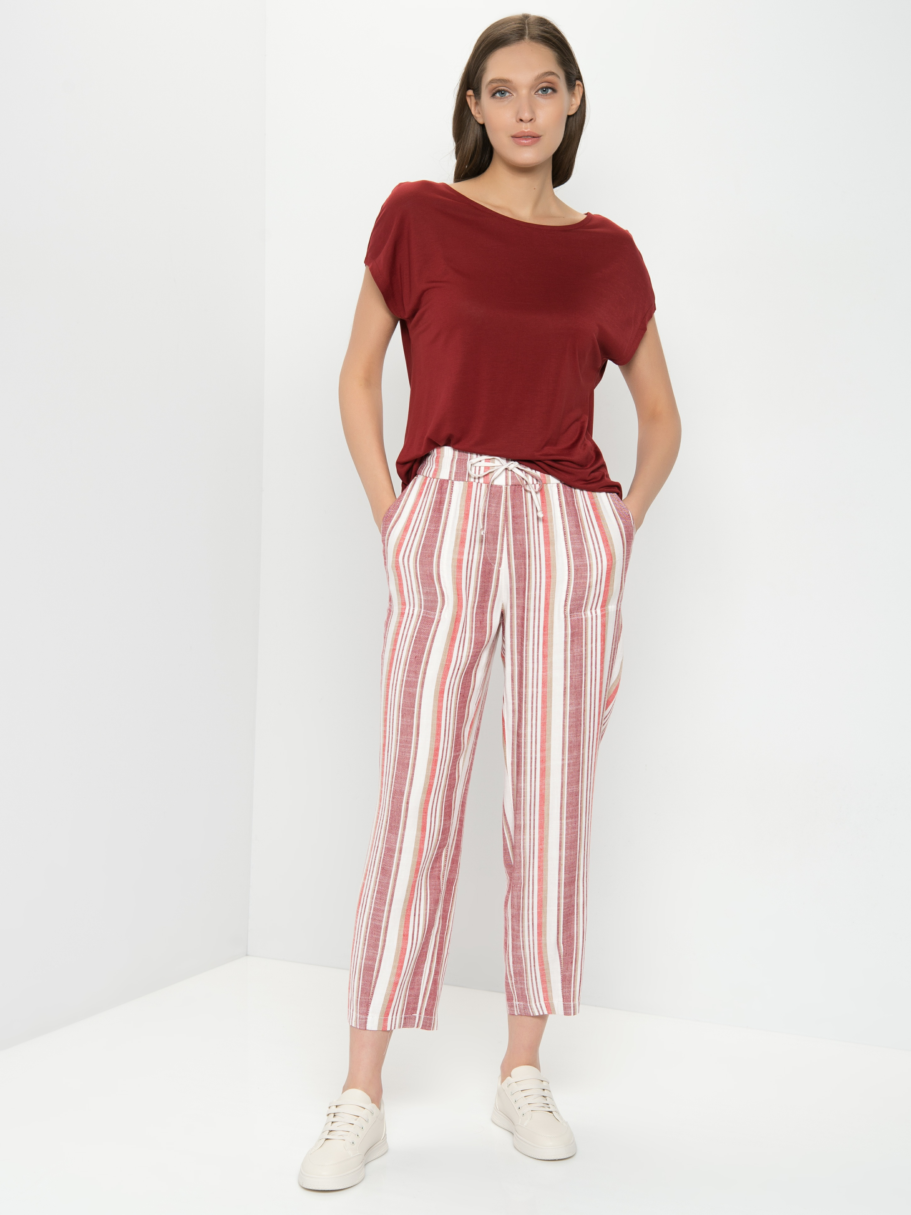 

Брюки женские Gerry Weber 622087-66223-6127- красные 36R, 622087-66223-6127-