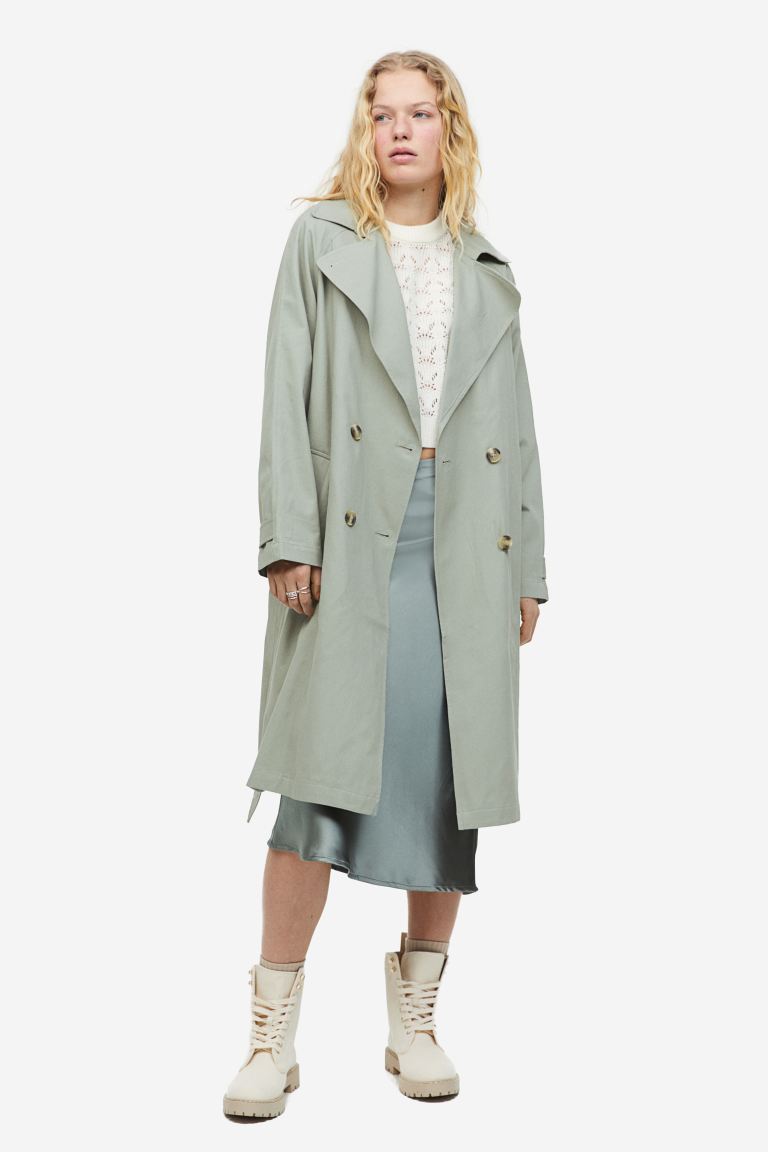 

Плащ женский H&M 1131111001 хаки L (доставка из-за рубежа), 1131111001