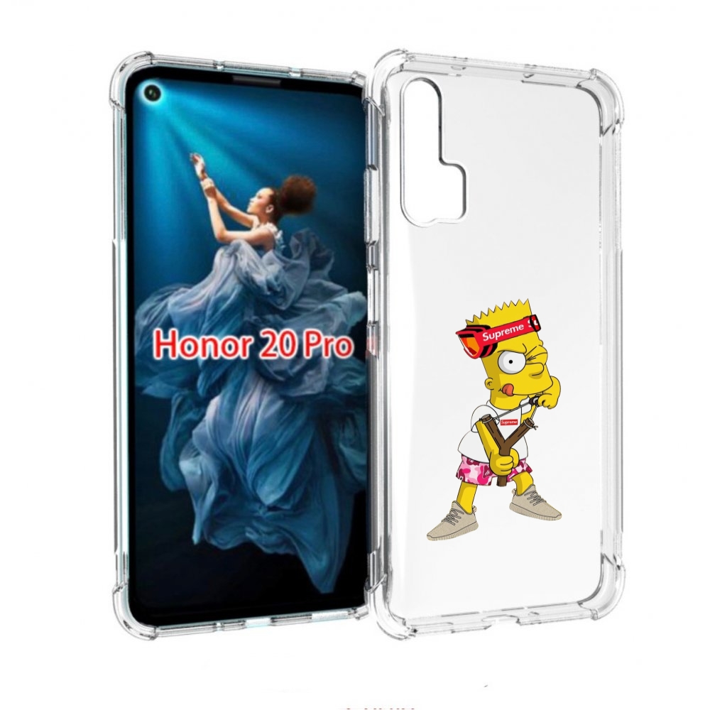 

Чехол бампер MyPads модный-барт-симпсон для Honor 20 Pro противо, Прозрачный, Tocco