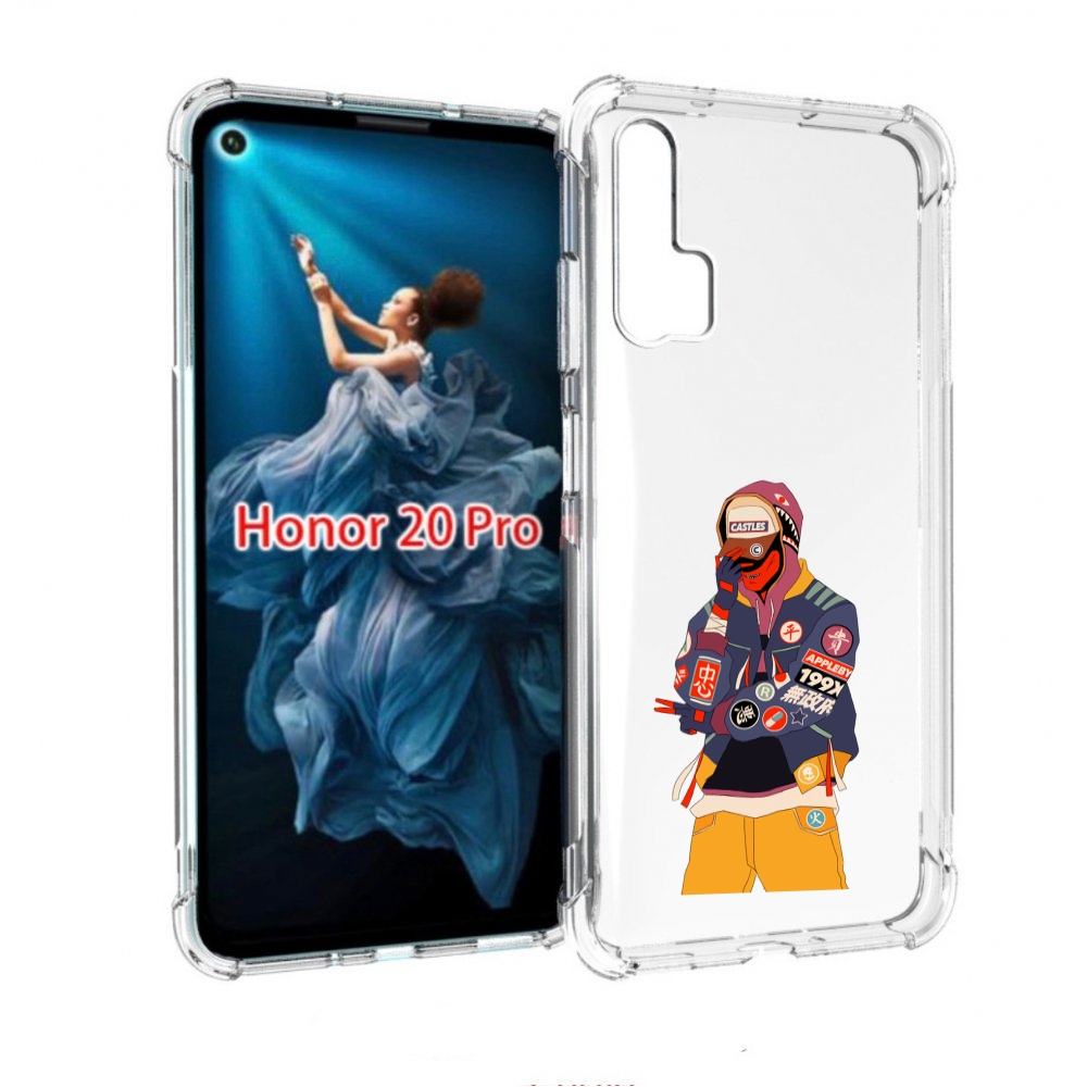 

Чехол бампер MyPads модник для Honor 20 Pro противоударный, Прозрачный, Tocco