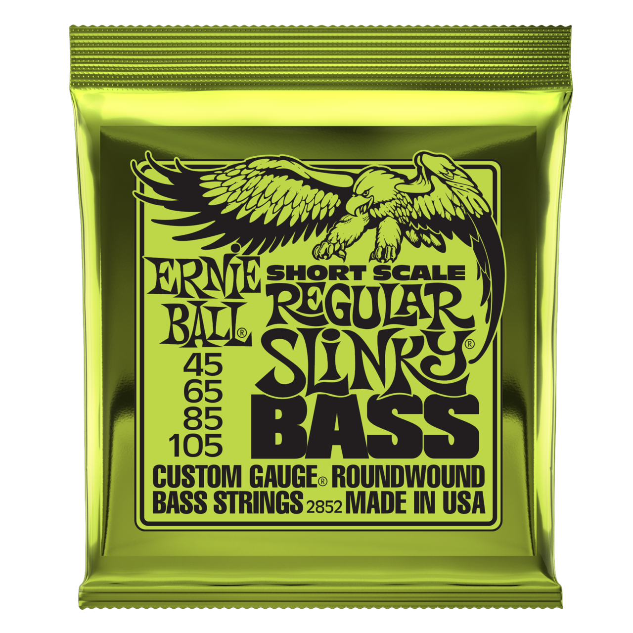 

Ernie Ball 2852 - струны для бас-гитары Nickel Bass Regular Slinky Short Scale (50-105)