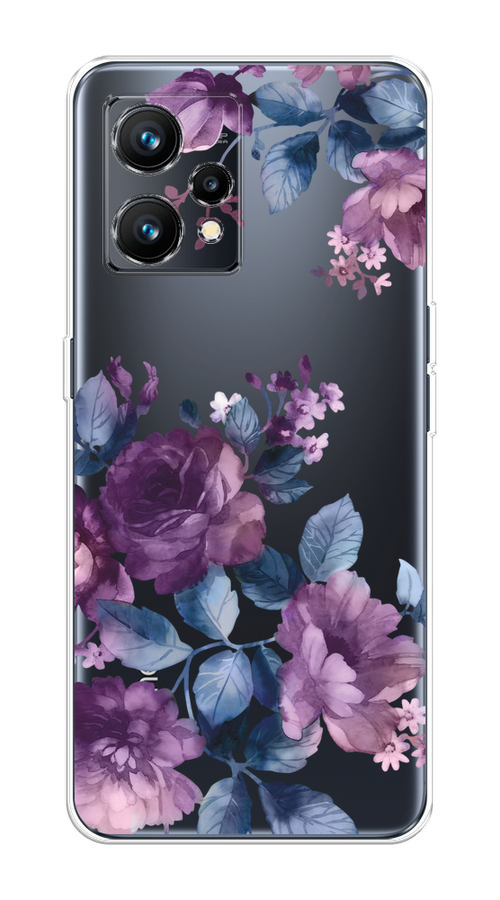 

Чехол на Realme 9 4G "Purple Blossoms", Синий;фиолетовый, 258750-1