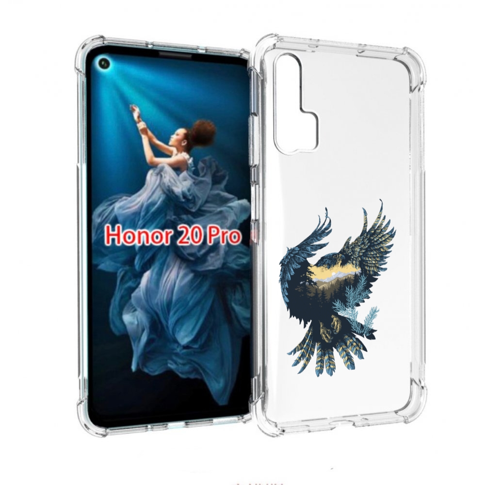 

Чехол бампер MyPads мирок в соколе для Honor 20 Pro противоударный, Прозрачный, Tocco