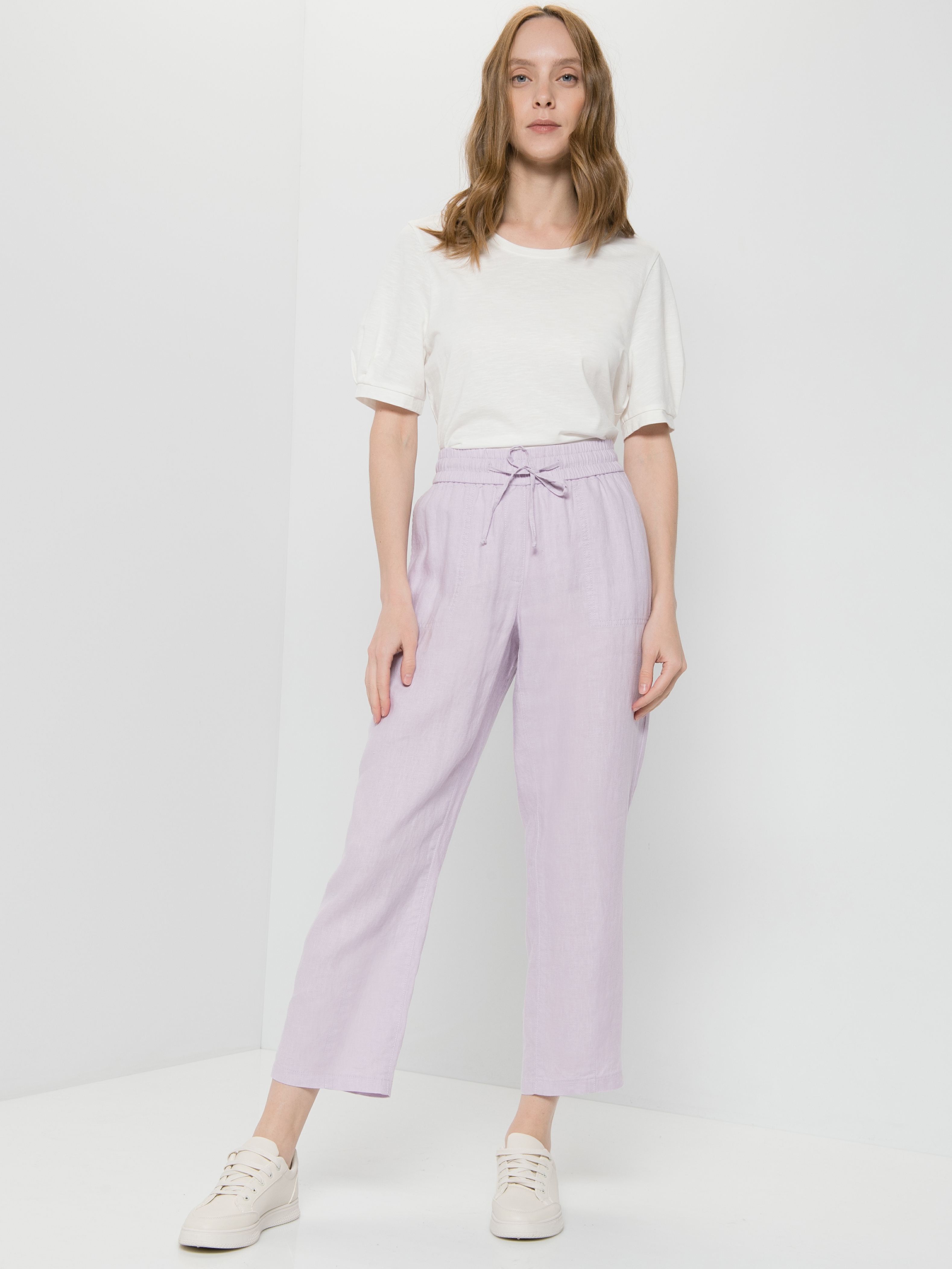 

Брюки женские Gerry Weber 622083-66225-30888- фиолетовые 40R, 622083-66225-30888-