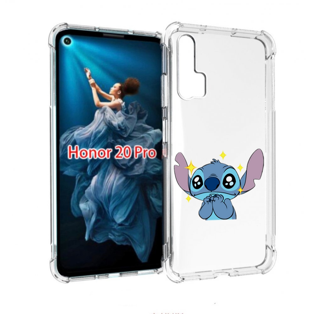 

Чехол бампер MyPads милый-стич детский для Honor 20 Pro противоу, Прозрачный, Tocco