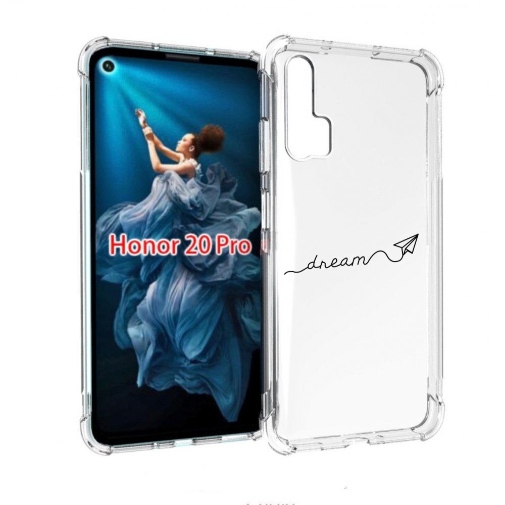 

Чехол бампер MyPads мечта для Honor 20 Pro противоударный, Прозрачный, Tocco