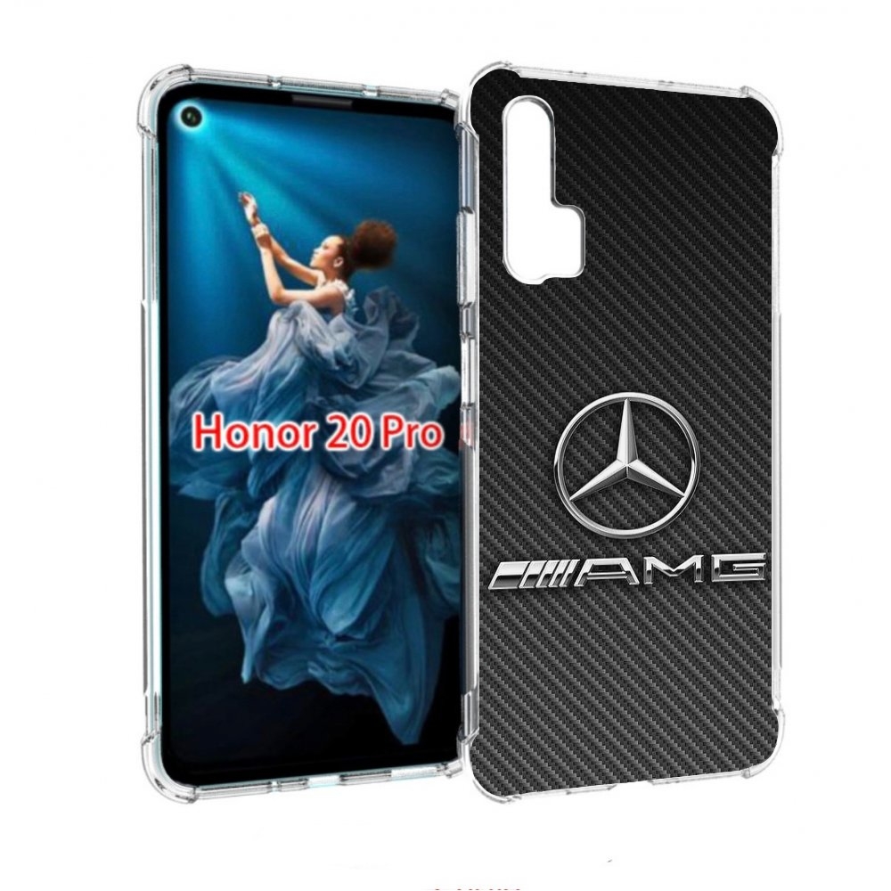 Чехол бампер MyPads мерседес амг мужской для Honor 20 Pro против