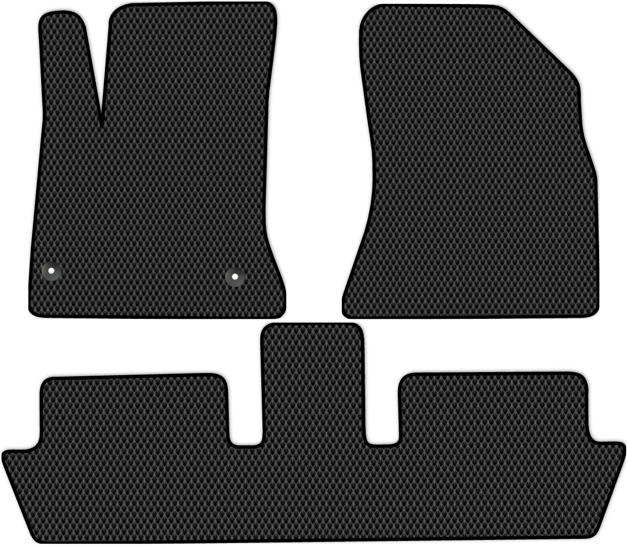 

Коврики ЭВА в салон для Citroen C4 Picasso 2007 - 2014, 3 шт. черный, 1807-W3YL-H