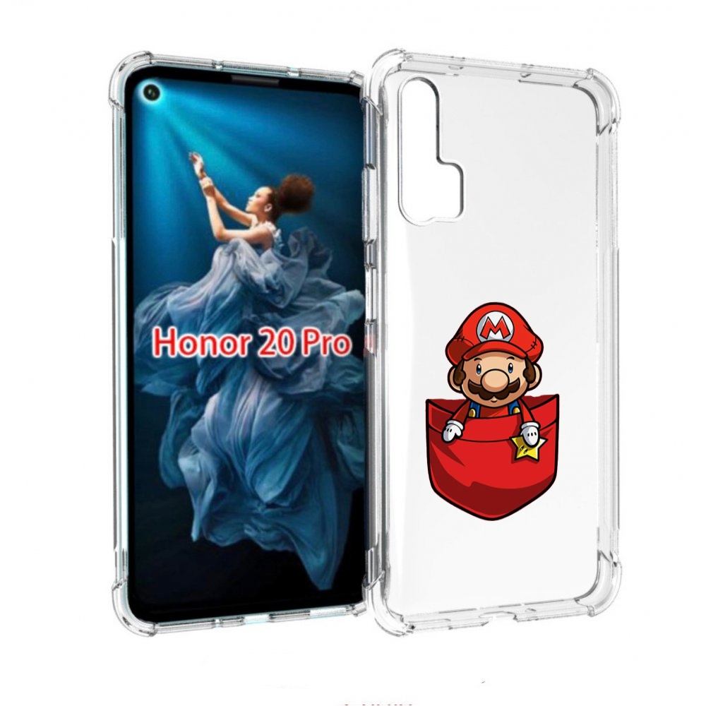

Чехол бампер MyPads марио в кармашке детский для Honor 20 Pro пр, Прозрачный, Tocco