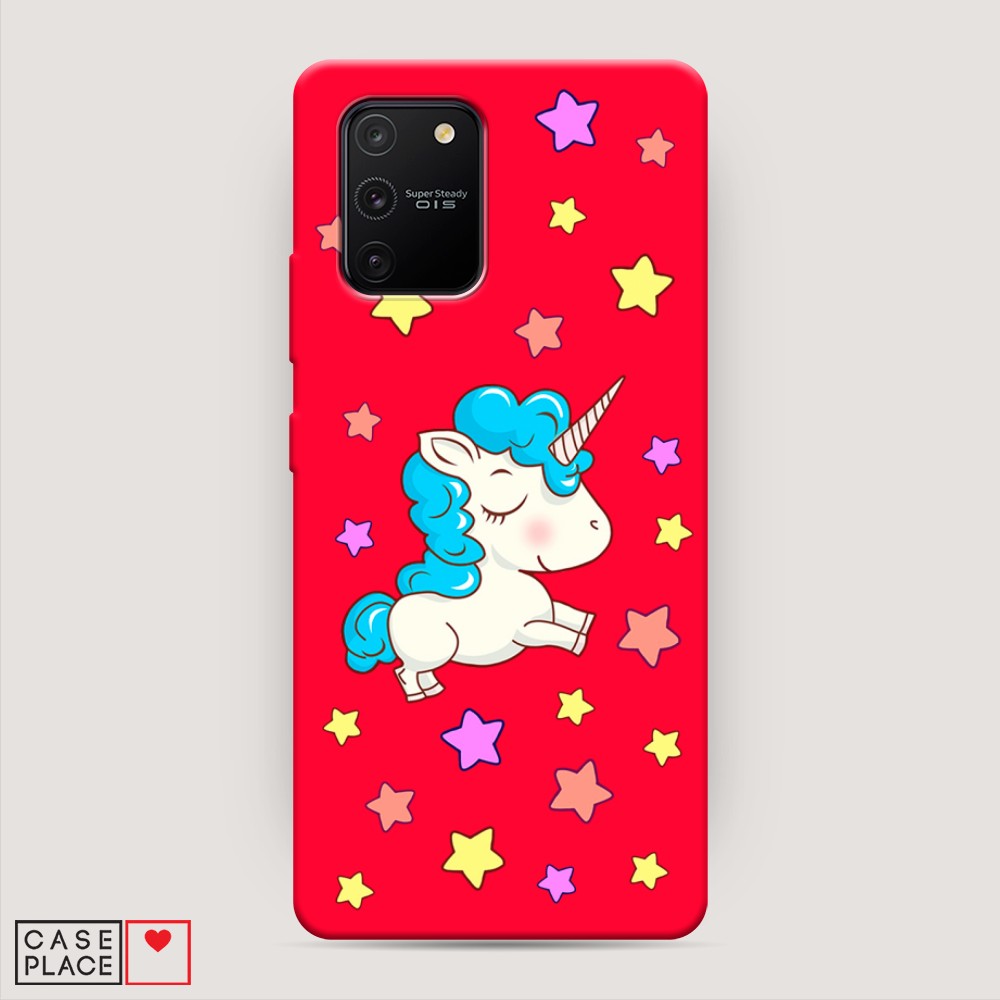 

Чехол Awog на Samsung Galaxy A91/S10 Lite "Звездный единорог", Разноцветный, 29953-1