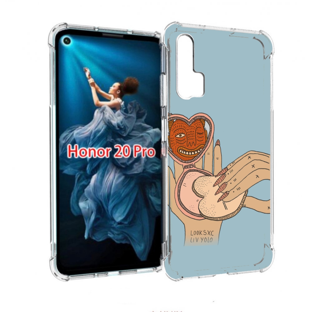 

Чехол бампер MyPads макияж картинка женский для Honor 20 Pro про, Прозрачный, Tocco