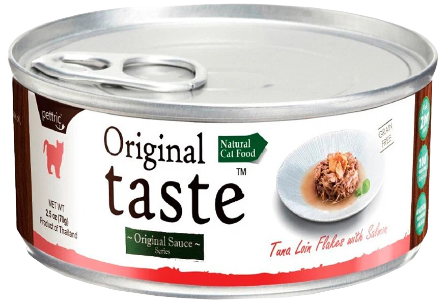 

PETTRIC PETTRIC ORIGINAL TASTE ADULT CAT GRAIN FREE TUNA & SALMON беззерновые для взрослых