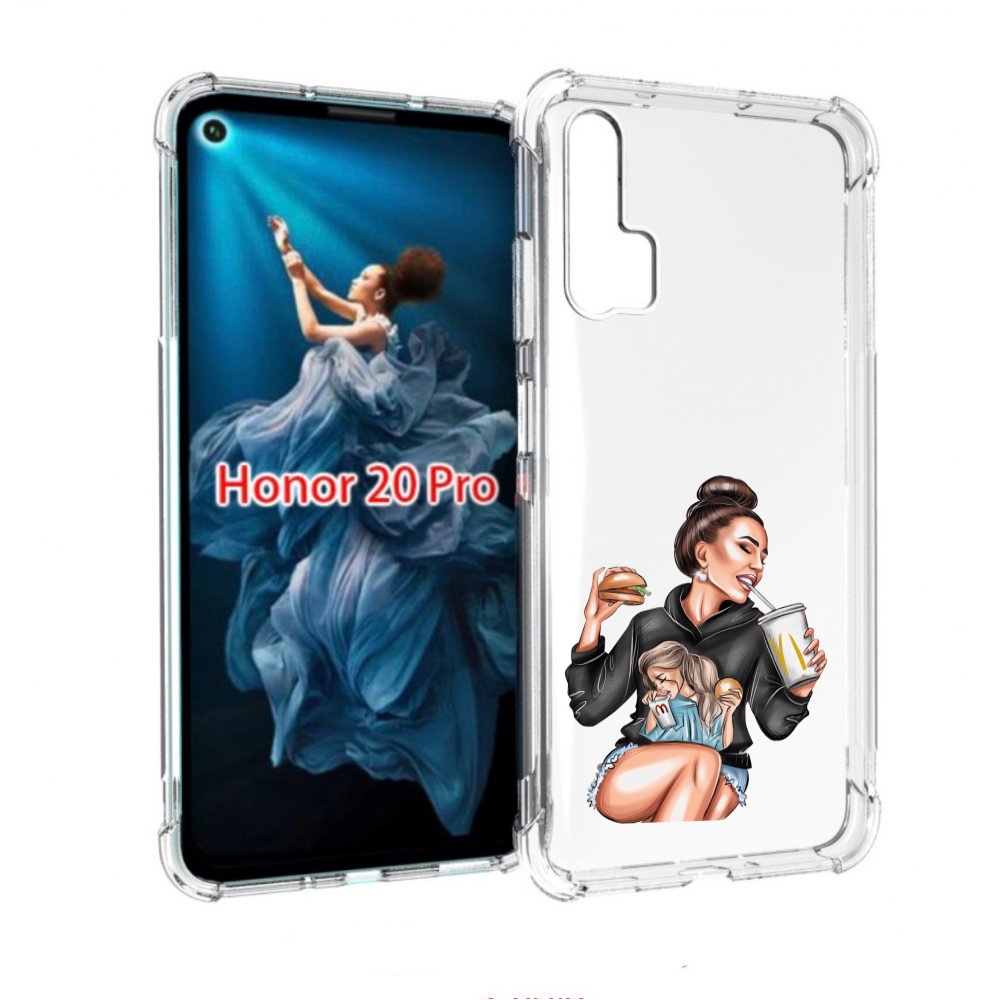 

Чехол бампер MyPads любительница-макдональдс женский для Honor 2, Прозрачный, Tocco