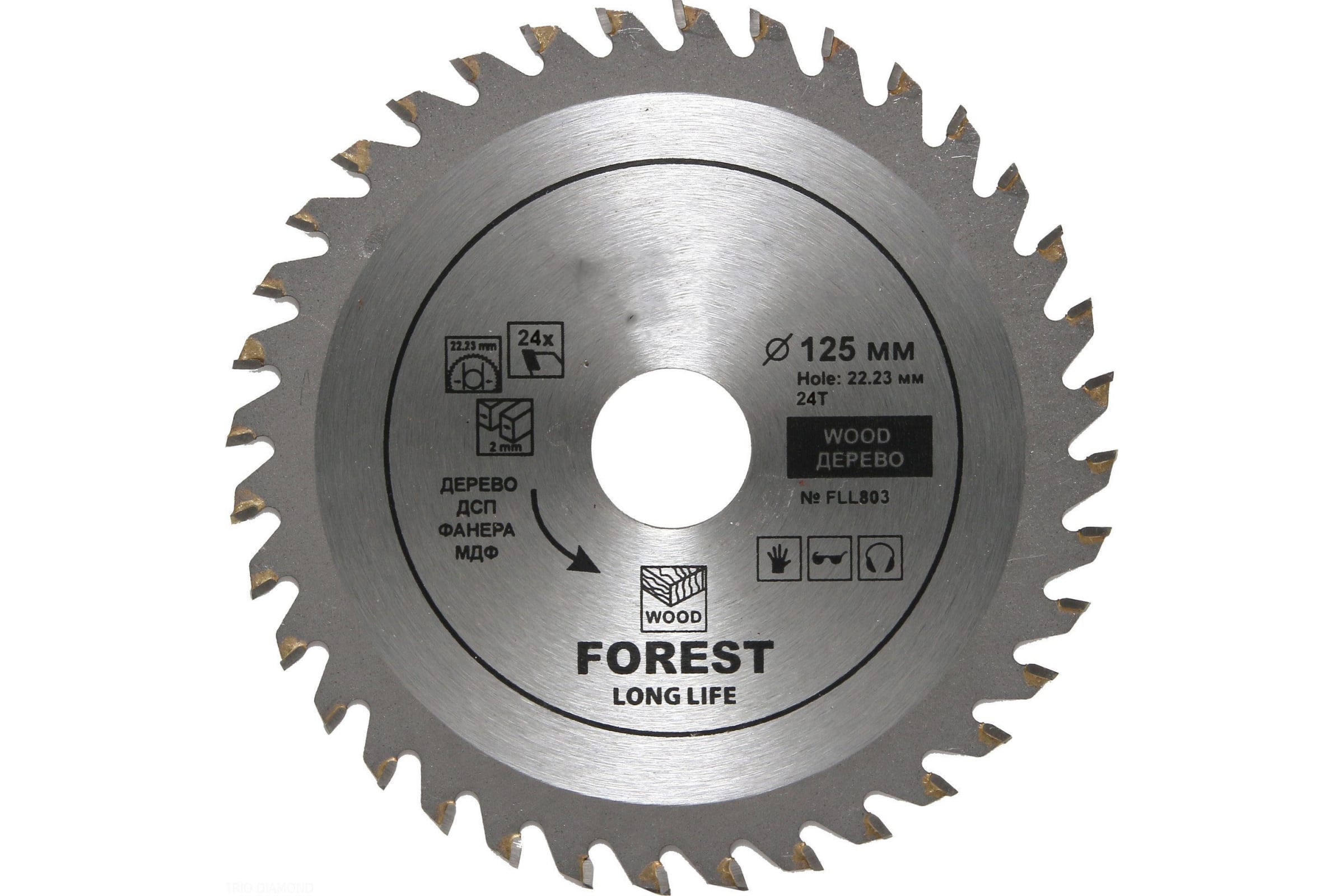 

Hilberg Диск пильный 125x22,23x24Т FLL803