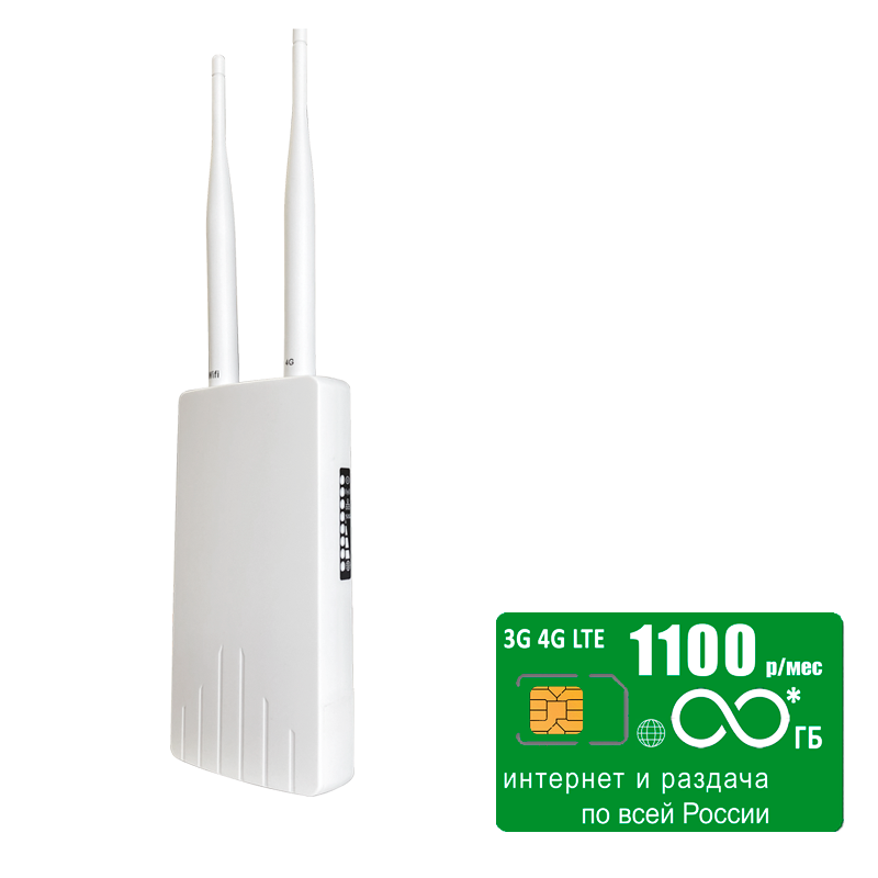 

Wi-Fi роутер с LTE-модулем CPE (router-cpe905-mega1000gb-SG)