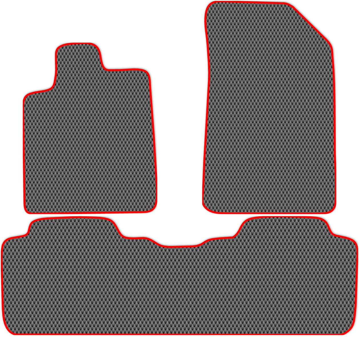 

Коврики ЭВА в салон для Citroen C5 1 (X40) 2001 - 2008, 3 шт. серый, красный кант, 1804-W3N-H
