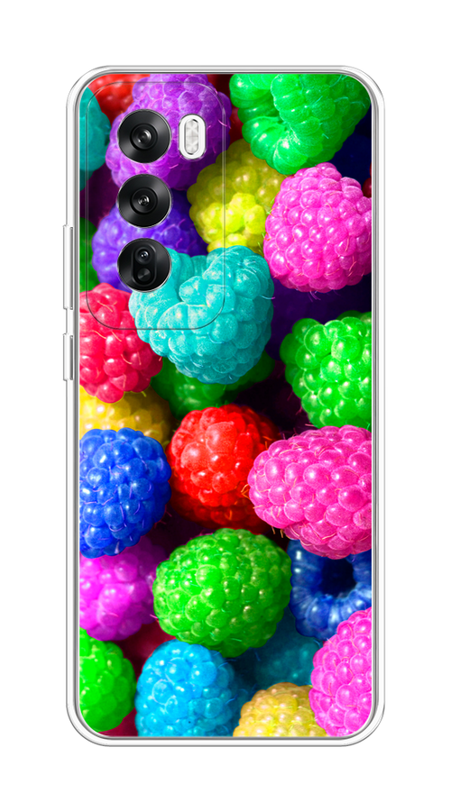 

Чехол на Oppo Reno 12 "Леденцовая малина", Фиолетовый;розовый;зеленый, 2517450-1
