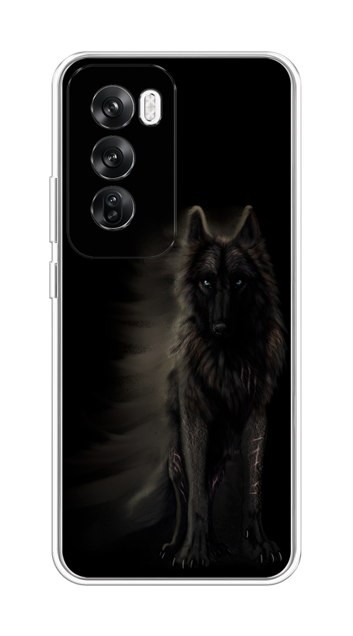 

Чехол на Oppo Reno 12 "Туманный волк", Черный, 2517450-1
