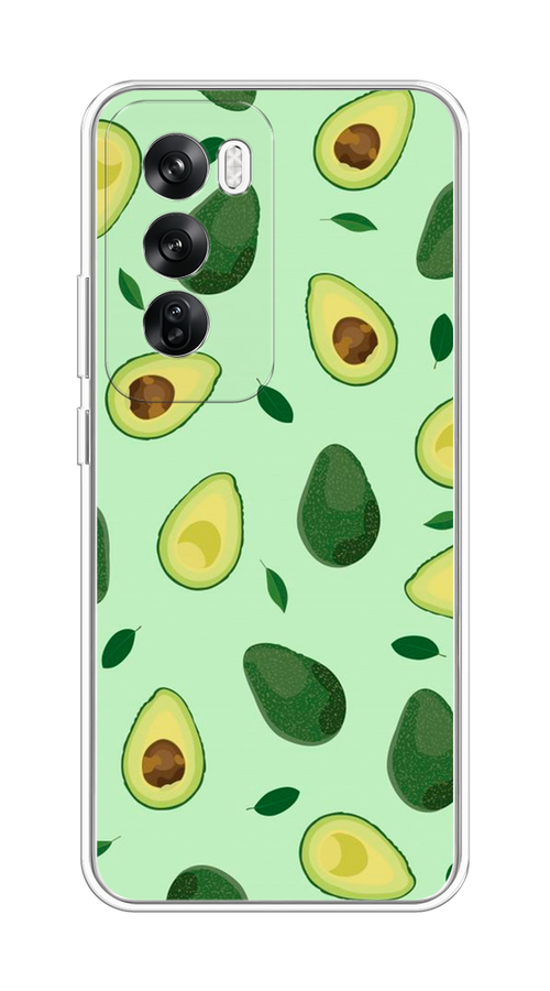 

Чехол на Oppo Reno 12 "Blue avocado", Коричневый;зеленый, 2517450-1