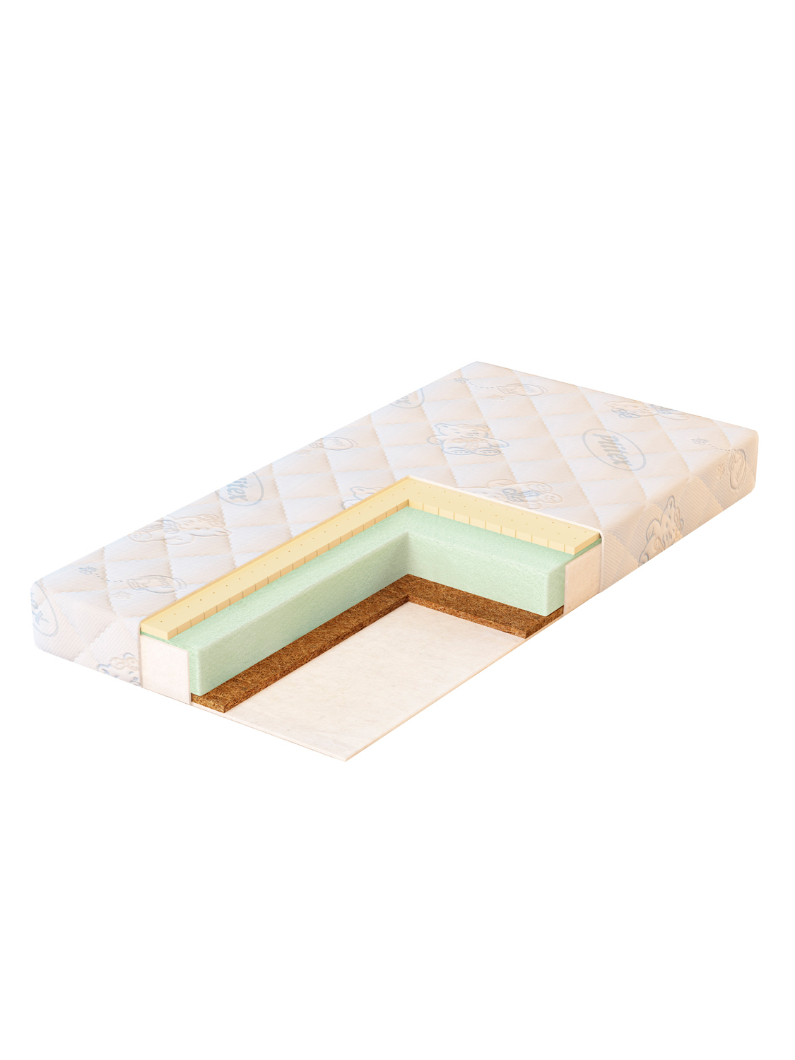 фото Матрас в кроватку plitex "eucalypt comfy" (119x60x11 см)