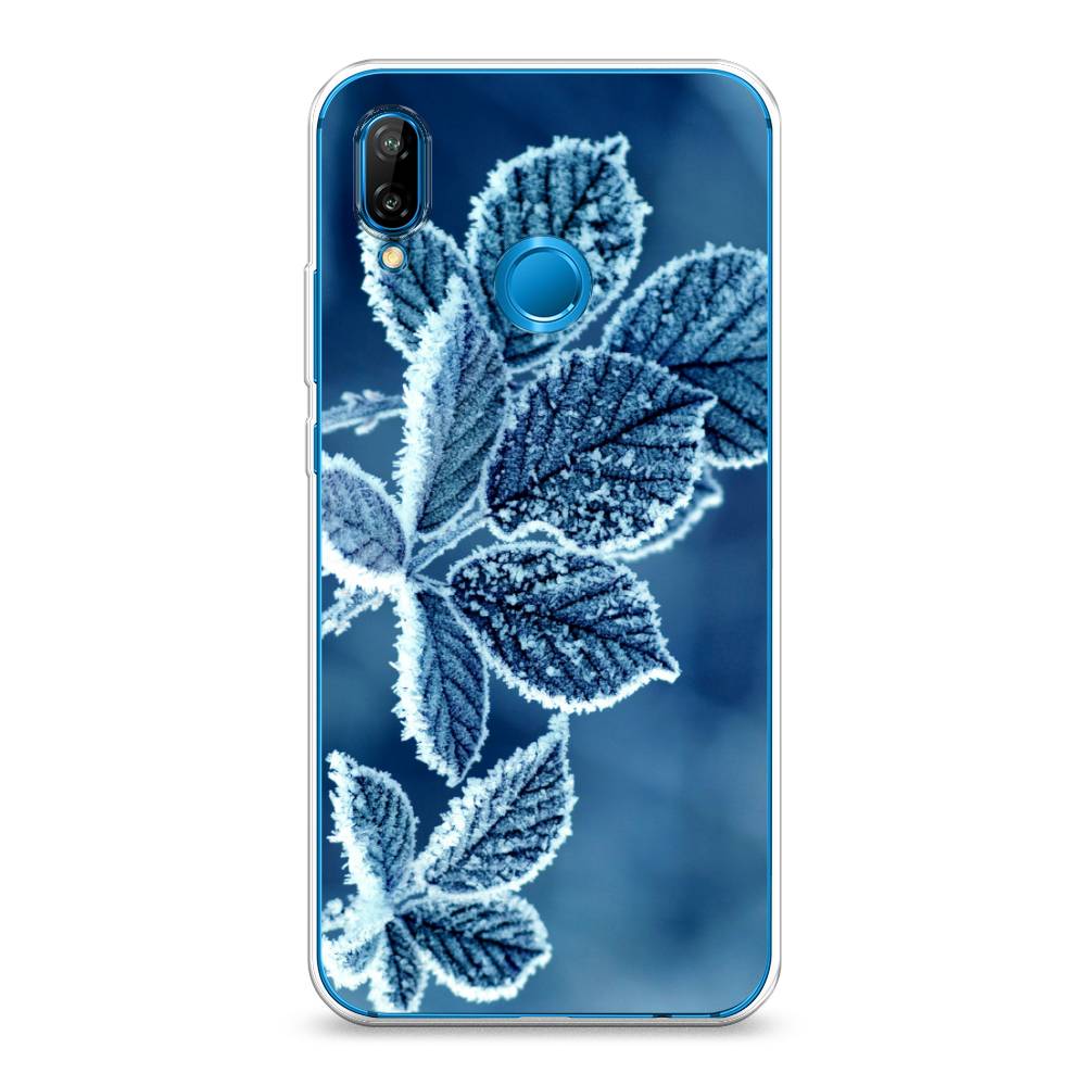

Чехол на Huawei Nova 3E "Зима 6", Голубой;белый, 65650-2