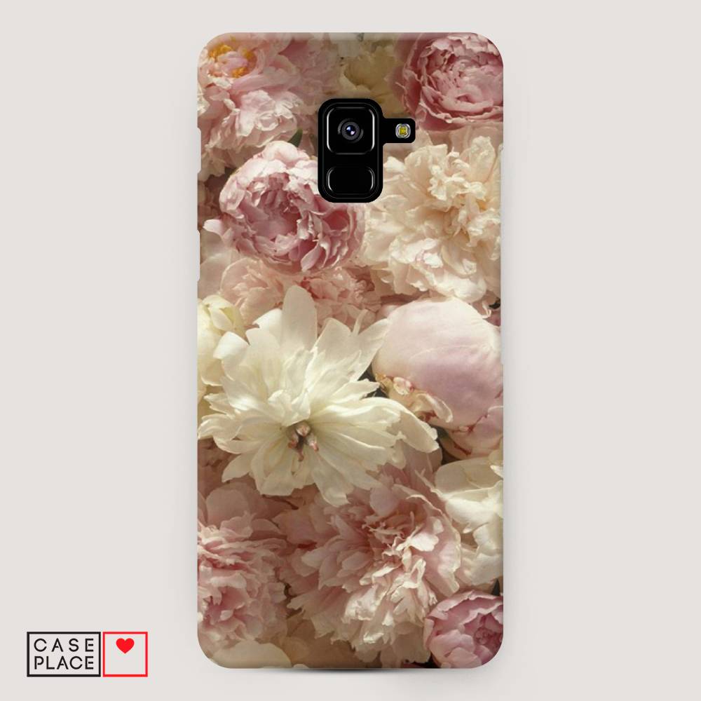

Чехол Awog "Пионы светлые" для Samsung Galaxy A8 +