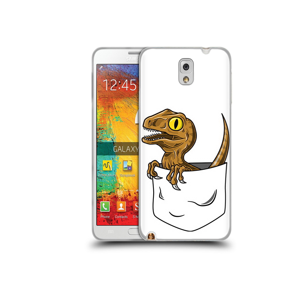 

Чехол MyPads Tocco для Samsung Galaxy Note 3 динозавр в кармане, Прозрачный, Tocco