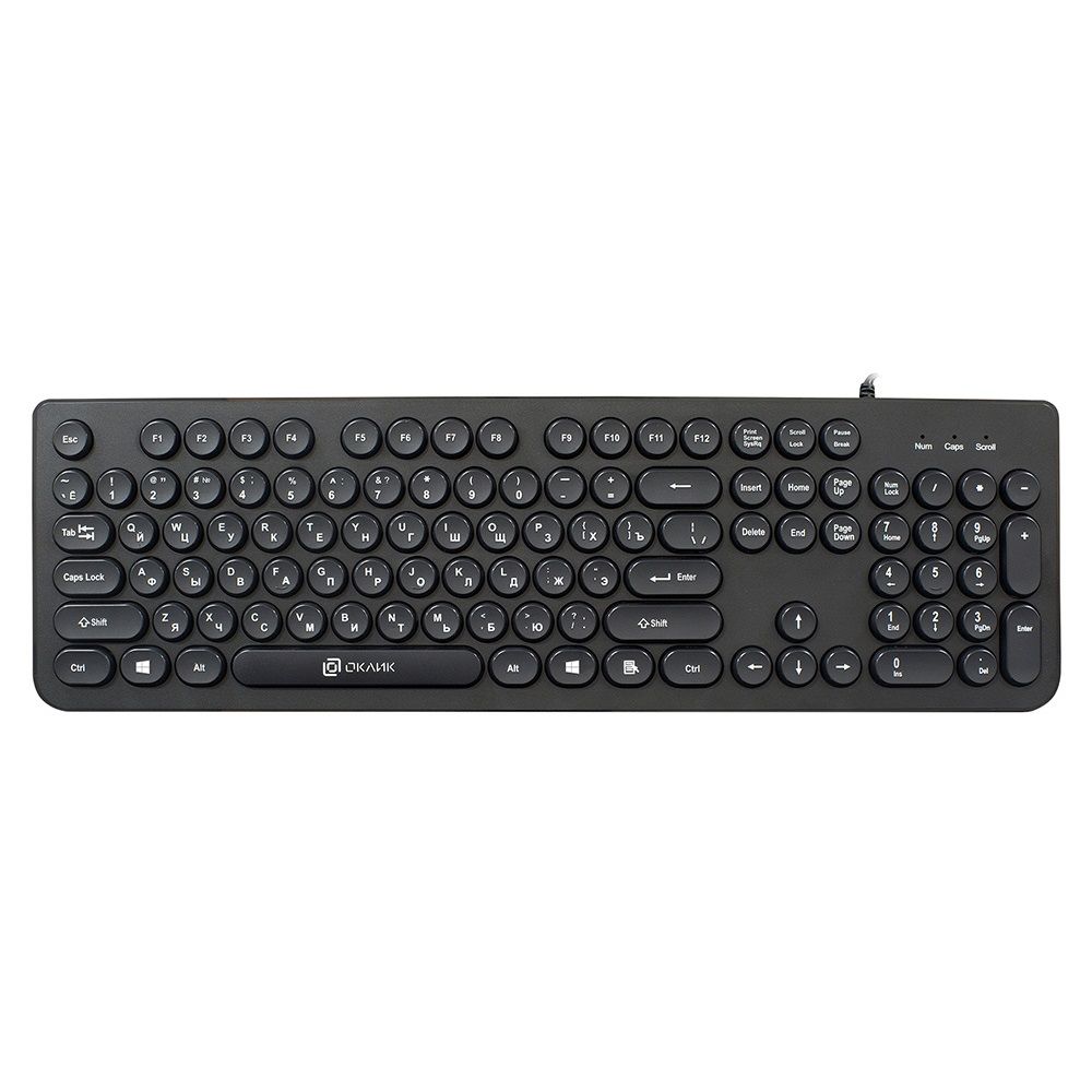 Проводная клавиатура OKLICK 400MR Black