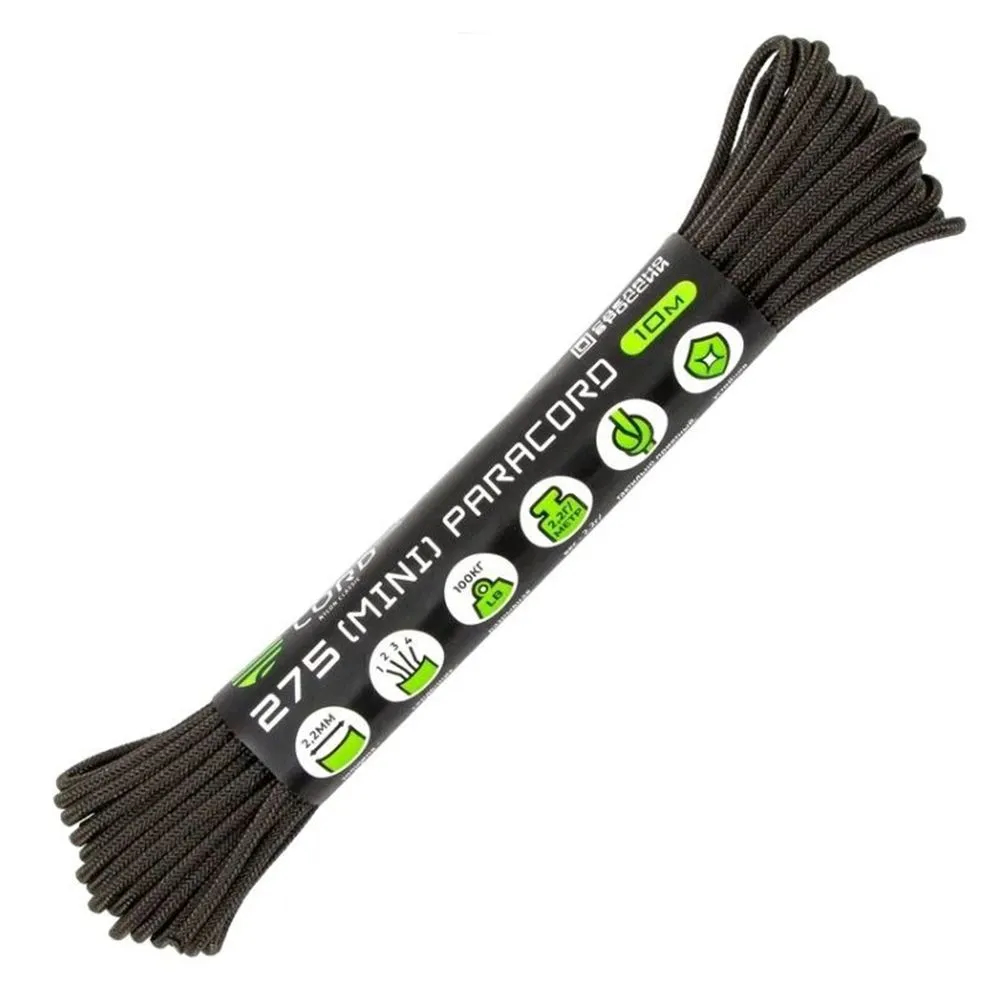 

Паракорд 275 CORD 10м (brown), Коричневый, паракорд 275