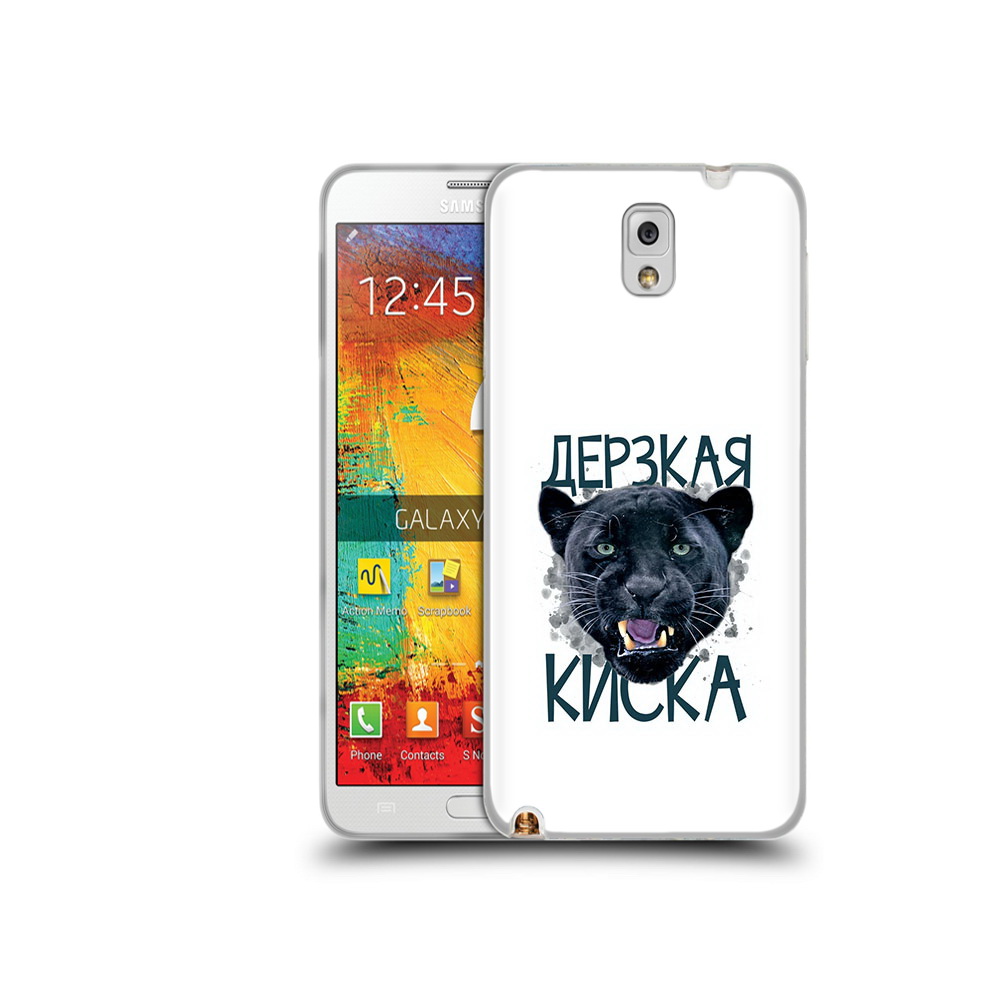 

Чехол MyPads Tocco для Samsung Galaxy Note 3 дерзкая киска, Прозрачный, Tocco