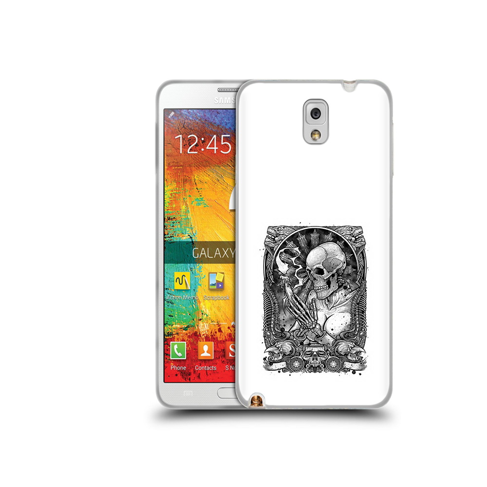 

Чехол MyPads Tocco для Samsung Galaxy Note 3 девушка скелет, Прозрачный, Tocco