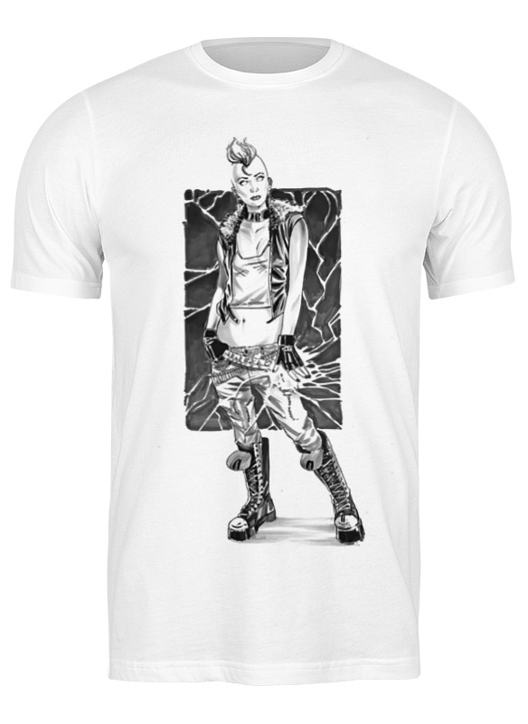 

Футболка унисекс Printio Punk girl белая 2XL, Белый, Punk girl