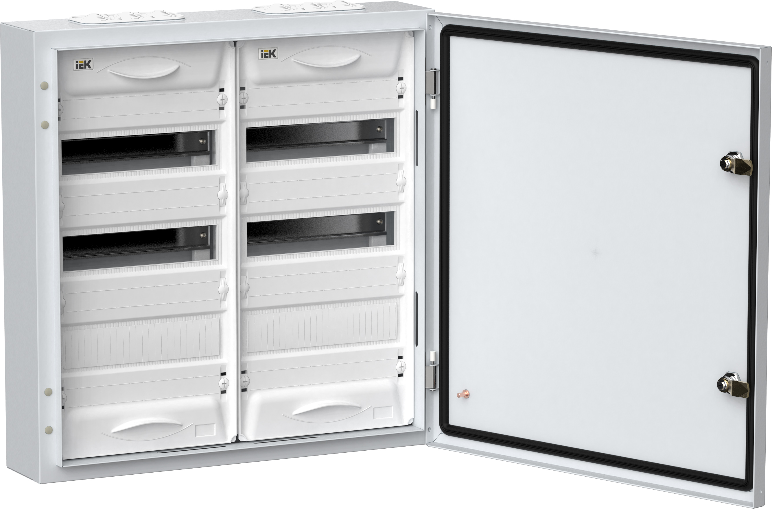

Корпус металлический TITAN 5 ЩРн-72 (2х36) 585х570х140 IP54 бел IEK (TI5-50-N-2X036-54), Белый, Щит распределительный модульный