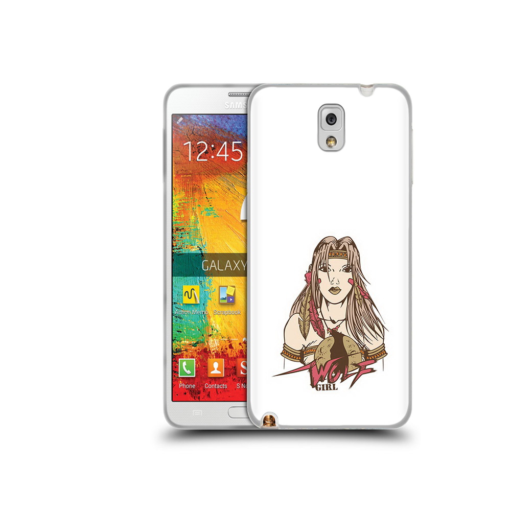 

Чехол MyPads Tocco для Samsung Galaxy Note 3 девушка волк, Прозрачный, Tocco