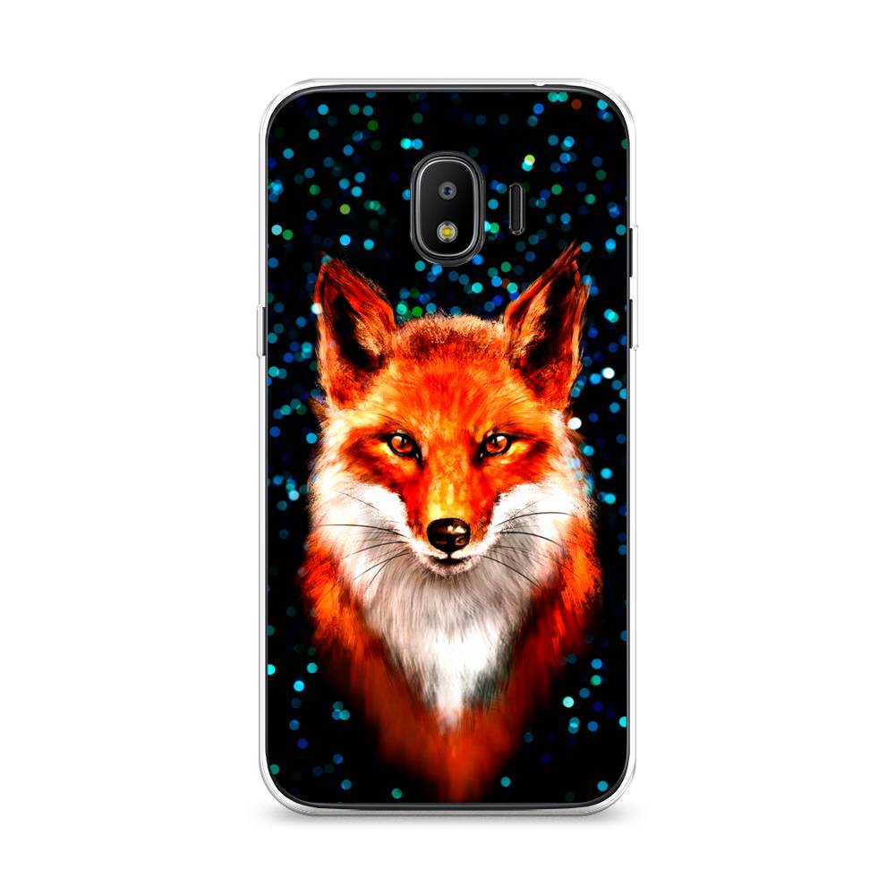 

Чехол Awog на Samsung Galaxy J2 2018 "Волшебная лиса", Оранжевый;черный;белый, 25650-1