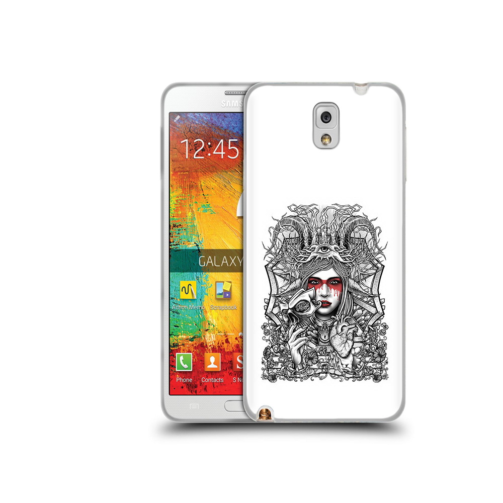 

Чехол MyPads Tocco для Samsung Galaxy Note 3 грусная девушка, Прозрачный, Tocco