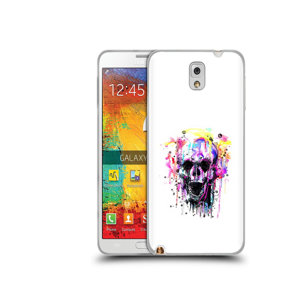 

Чехол MyPads Tocco для Samsung Galaxy Note 3 граффити череп, Прозрачный, Tocco