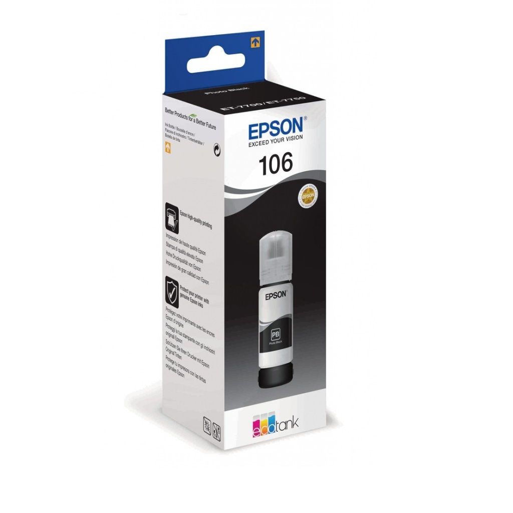 Чернила для струйного принтера Epson C13T00R140, черные, оригинал