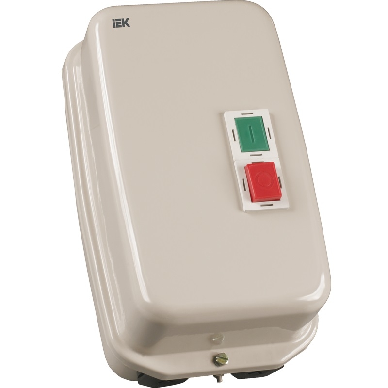 

Контактор IEK КМИ-35062 в оболочке, 50А, Ue=220В/АС3, IP54