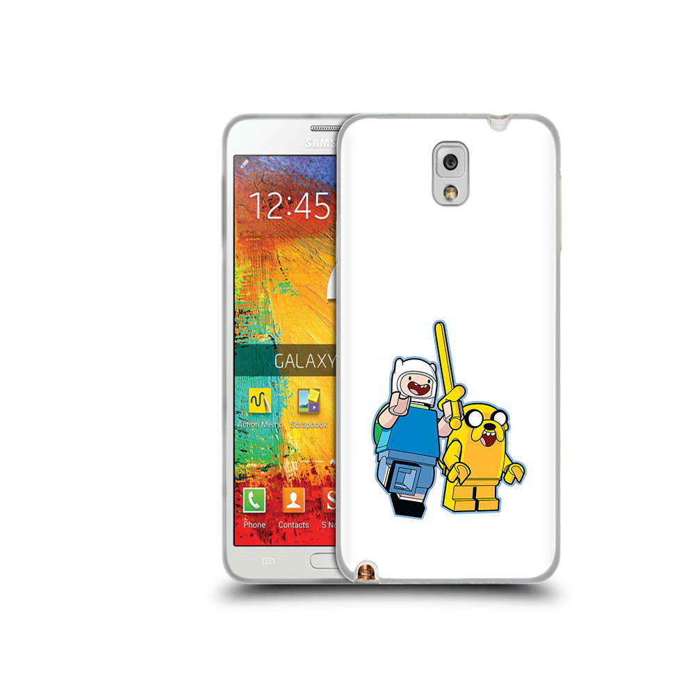 

Чехол MyPads Tocco для Samsung Galaxy Note 3 время приключений лего, Прозрачный, Tocco