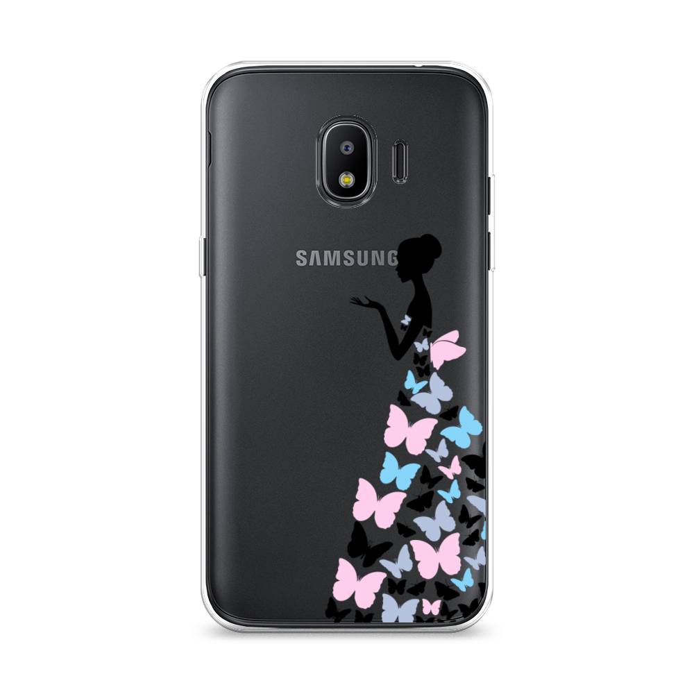 фото Чехол awog "платье из бабочек" для samsung galaxy j2 2018