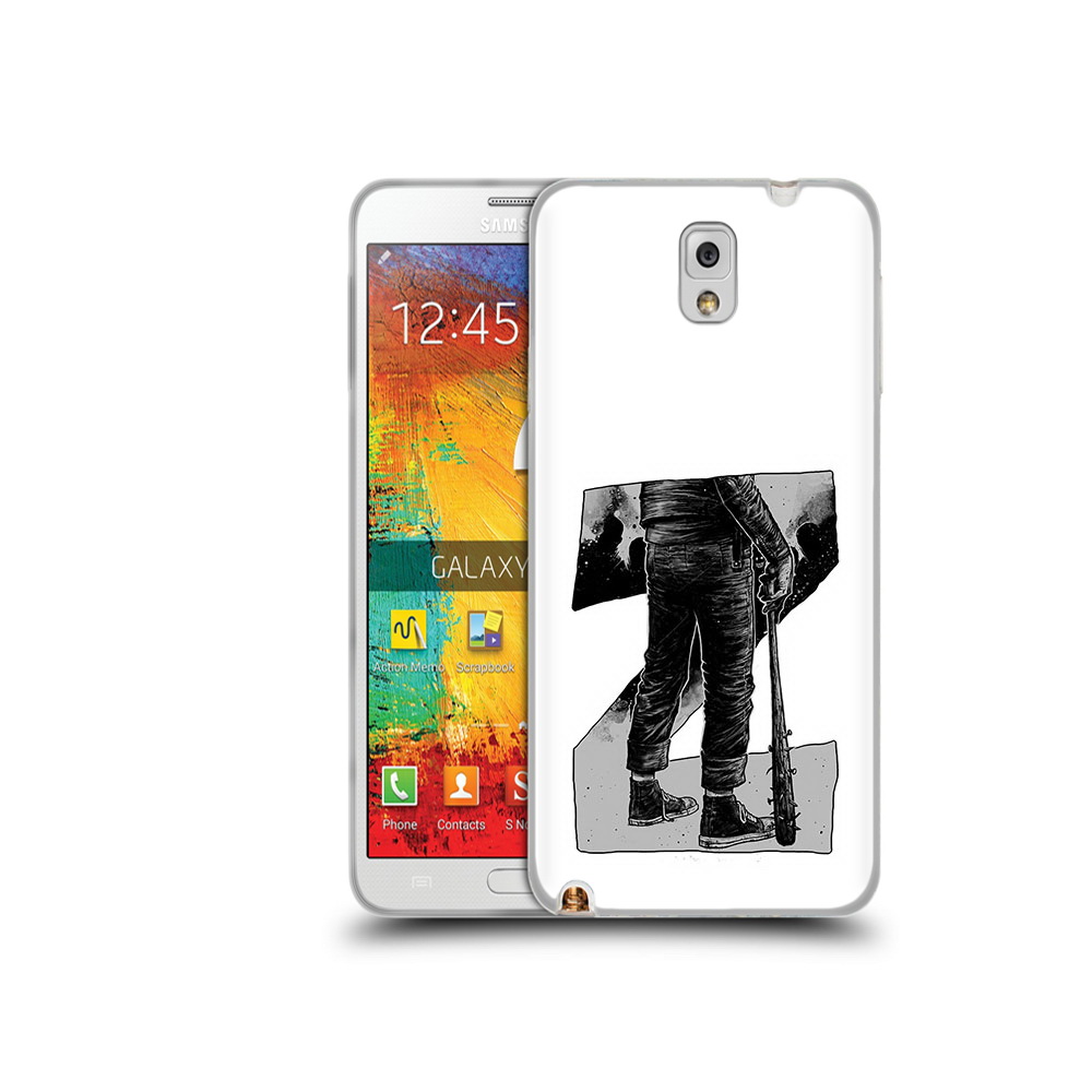 

Чехол MyPads Tocco для Samsung Galaxy Note 3 воин черно белый, Tocco