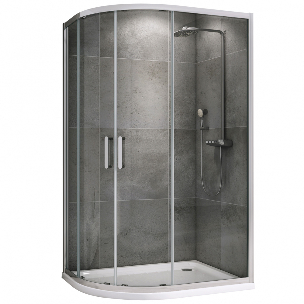 

Душевой угол ABBER Schwarzer Diamant AG01118 110x80 стекло прозрачное, профиль хром