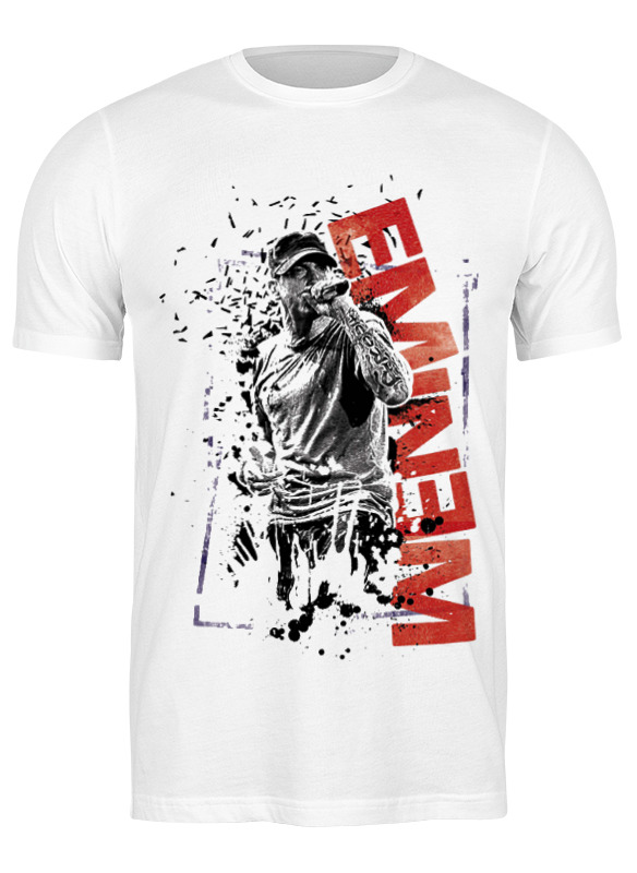 

Футболка мужская Printio Eminem белая 2XL, Белый, Eminem