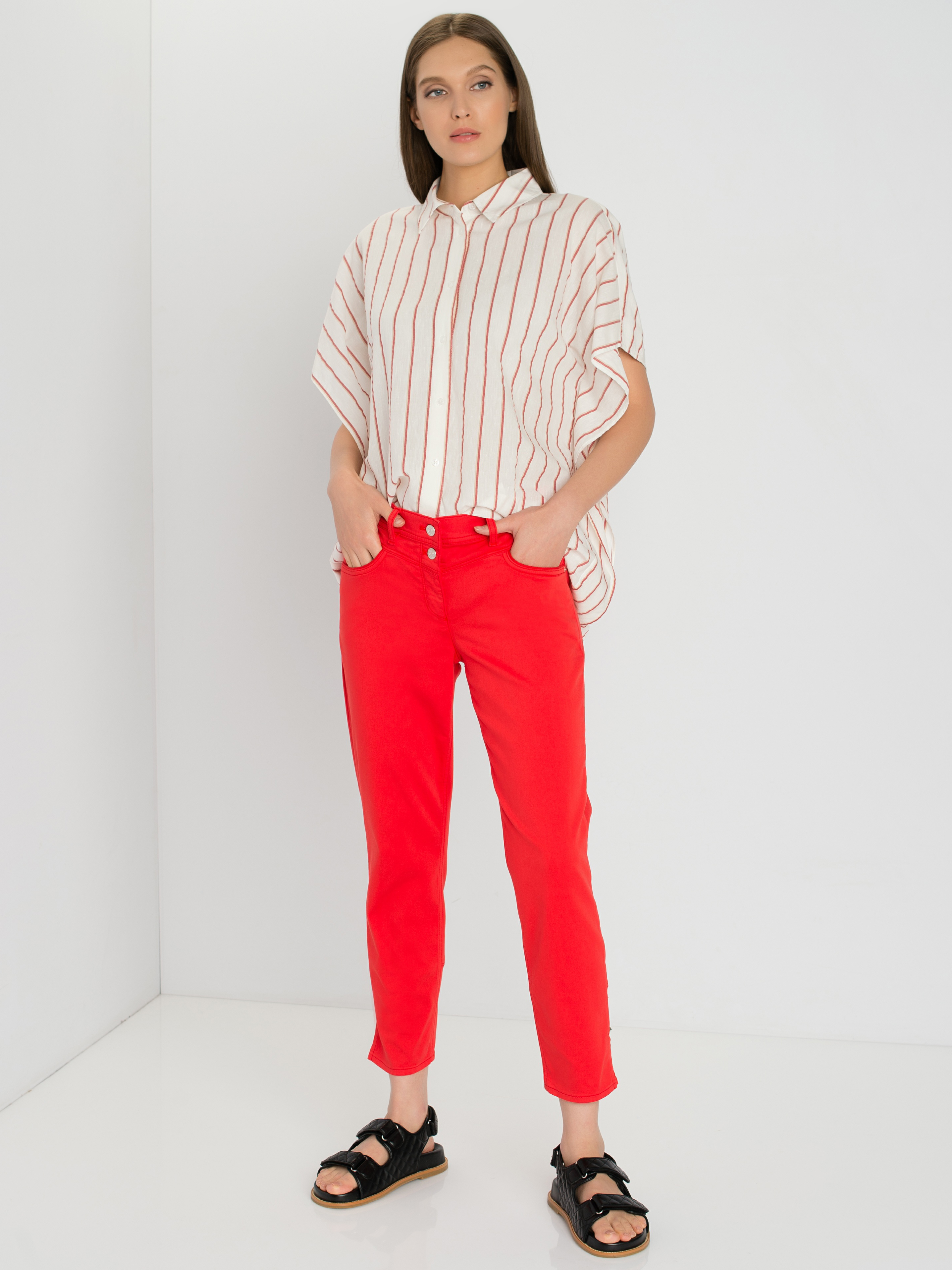 

Джинсы женские Gerry Weber 622081-67710-60691- красные 42R, 622081-67710-60691-