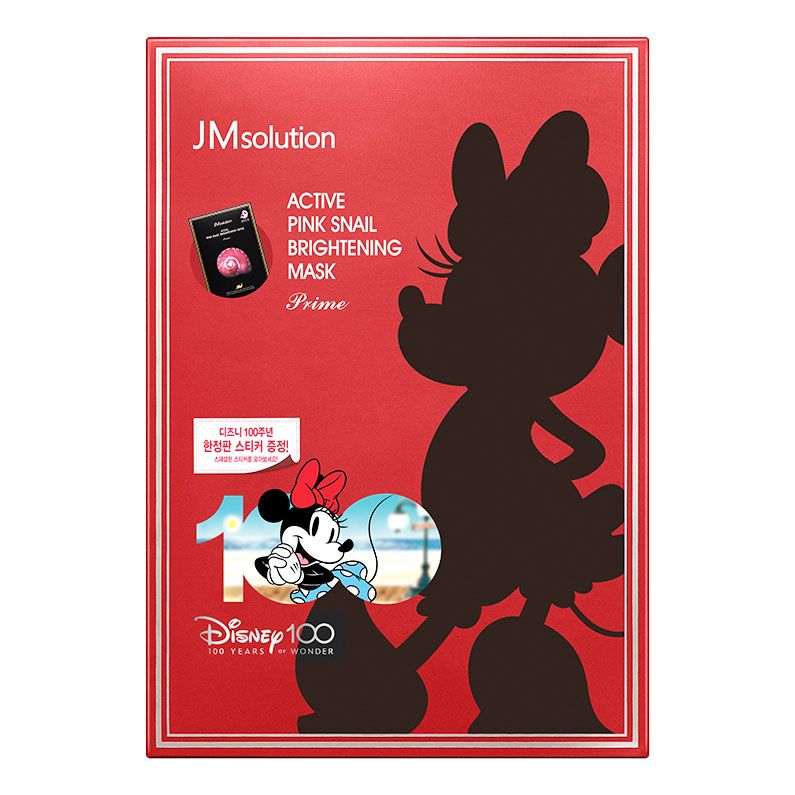 Тканевая маска для лица JMsolution Disney 100 с муцином розовой улитки 30 мл