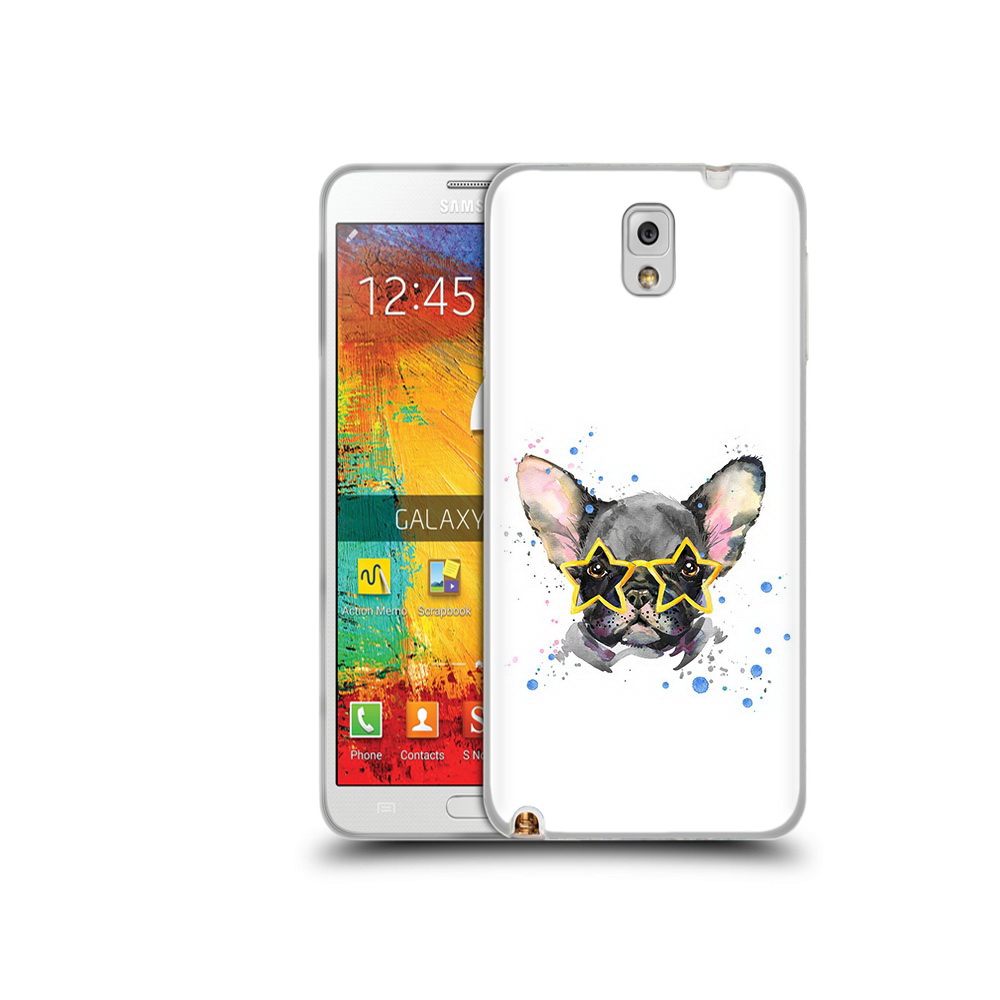 

Чехол MyPads Tocco для Samsung Galaxy Note 3 буля в очках, Прозрачный, Tocco